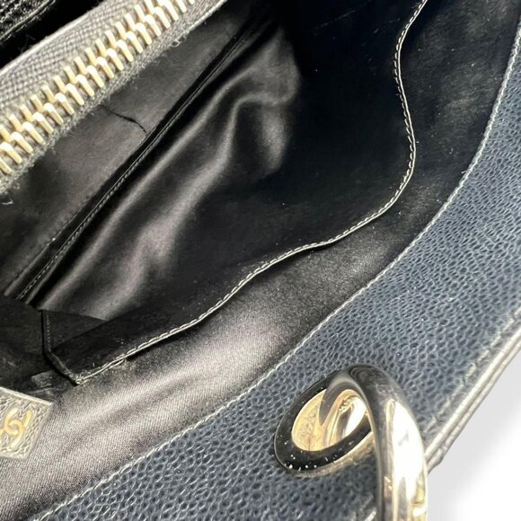 CHANEL GST Caviar Grand Shopping Tote Quilted Chain Shoulder Bag Purse - Picture 14 of 16